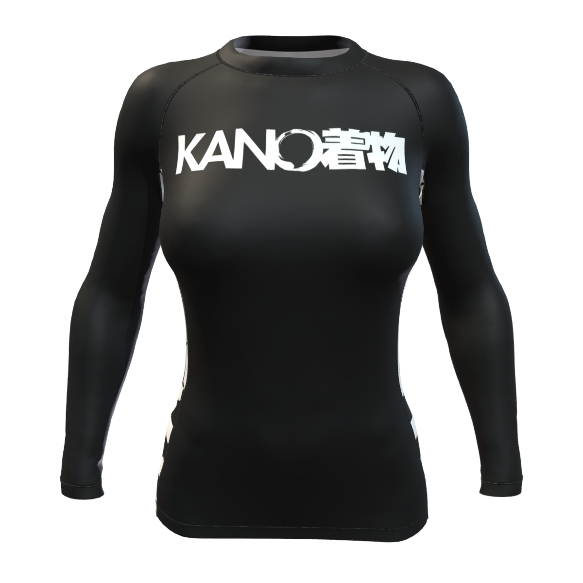 BJJ RASHGUARD FEMALE COMPETITION WHITE BELT LONG SLEEVES