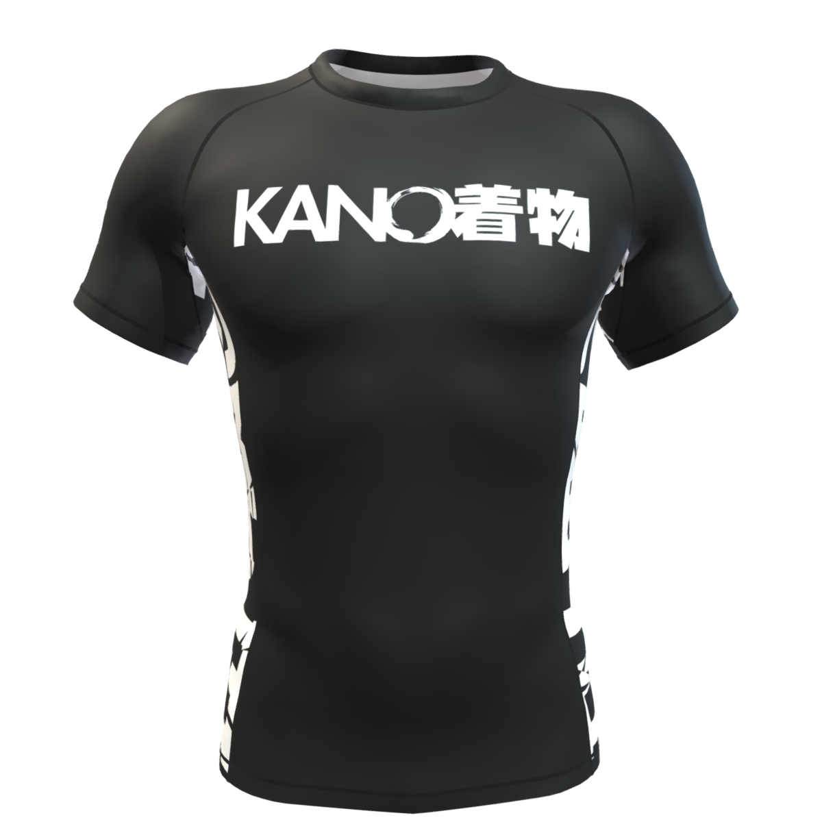 BJJ RASHGUARD COMPETITION WHITE BELT SHORT SLEEVES