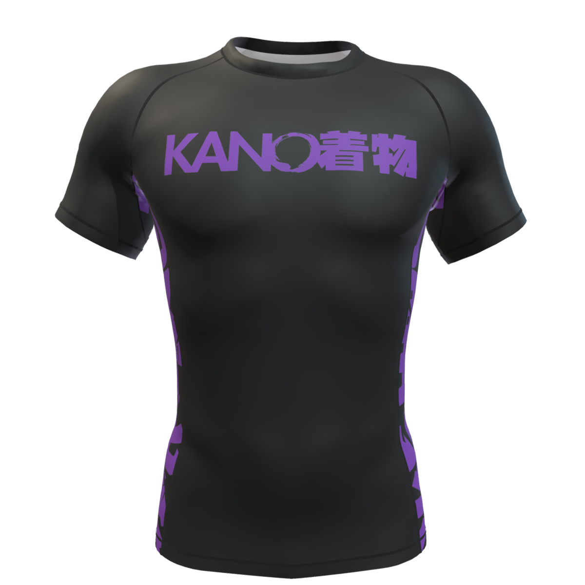 BJJ RASHGUARD COMPETITION PURPLE BELT SHORT SLEEVES