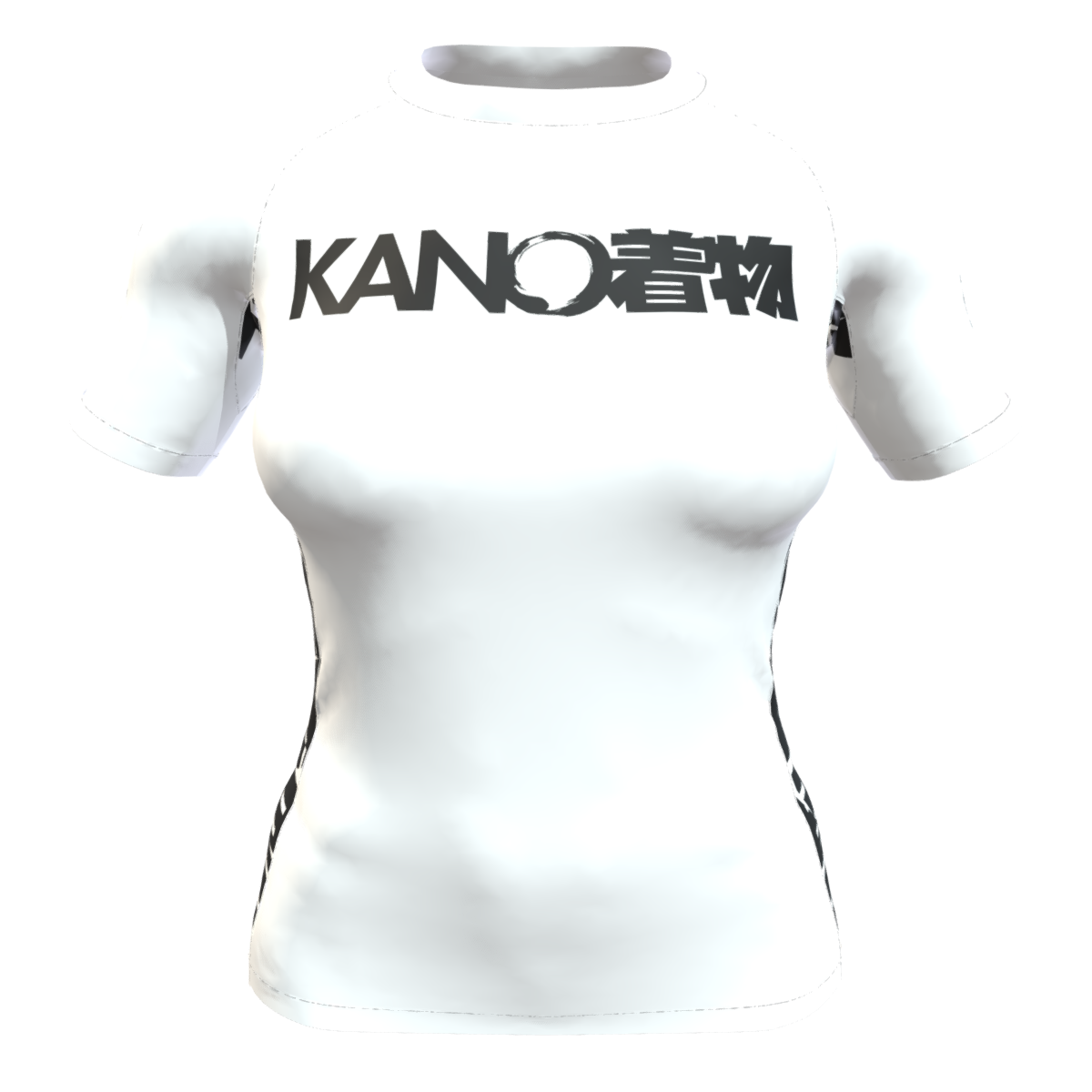 BJJ RASHGUARD FEMALE COMPETITION BLACK BELT SHORT SLEEVES