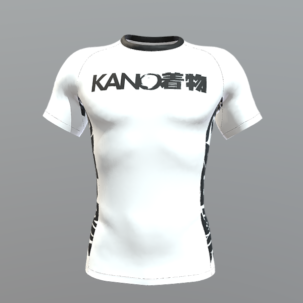 BJJ RASHGUARD COMPETITION BLACK BELT SHORT SLEEVES