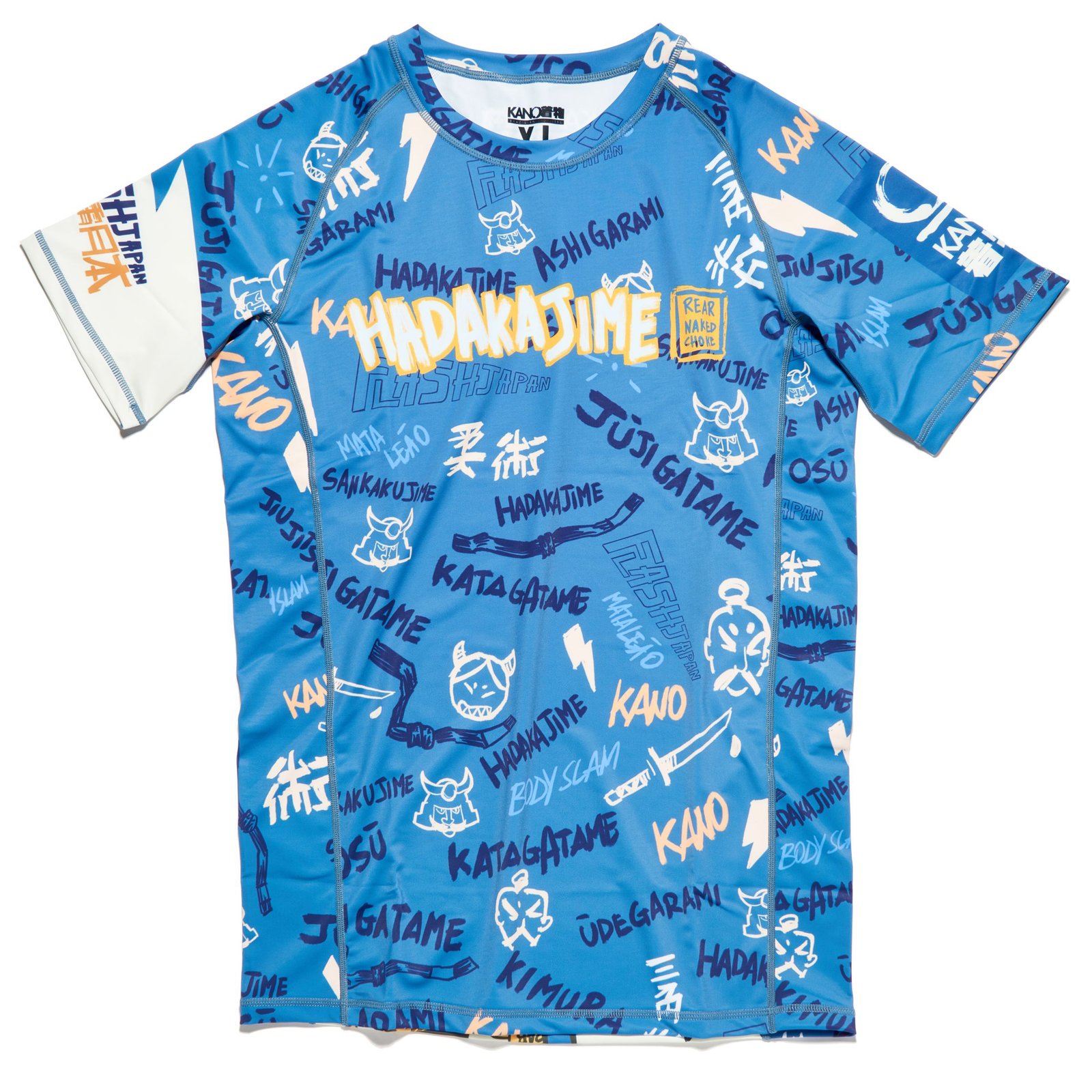 BJJ RASHGUARD HADAKAJIME SHORT SLEEVES
