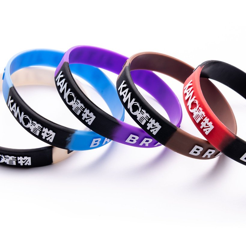 BRACCIALETTO BJJ BELTRANK IN GOMMA