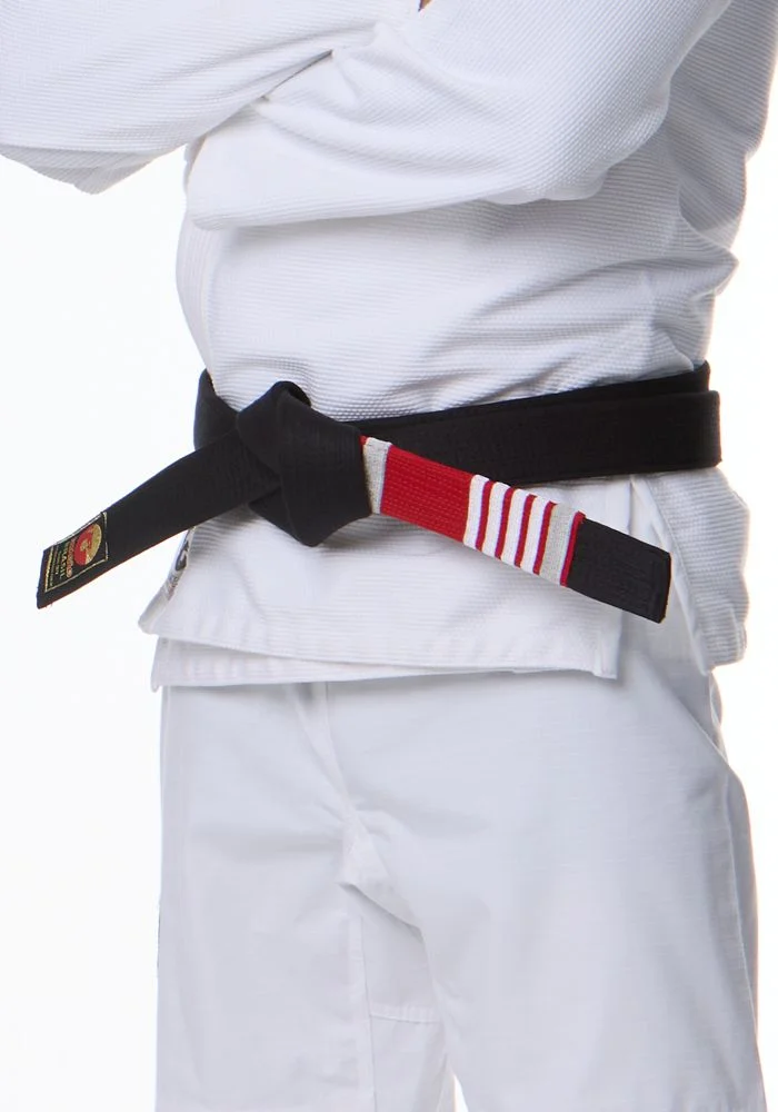 Faixa Oficial Dragão Jiu Jitsu Preta Adulto Personalizada