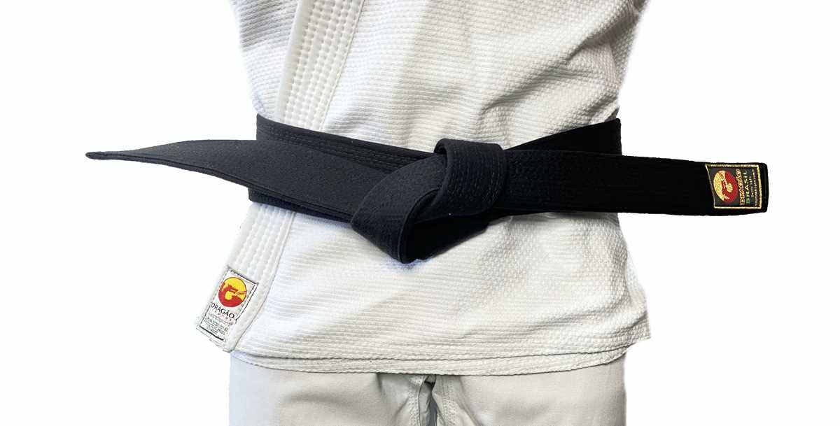 Faixa Oficial Dragão Preta Adulto