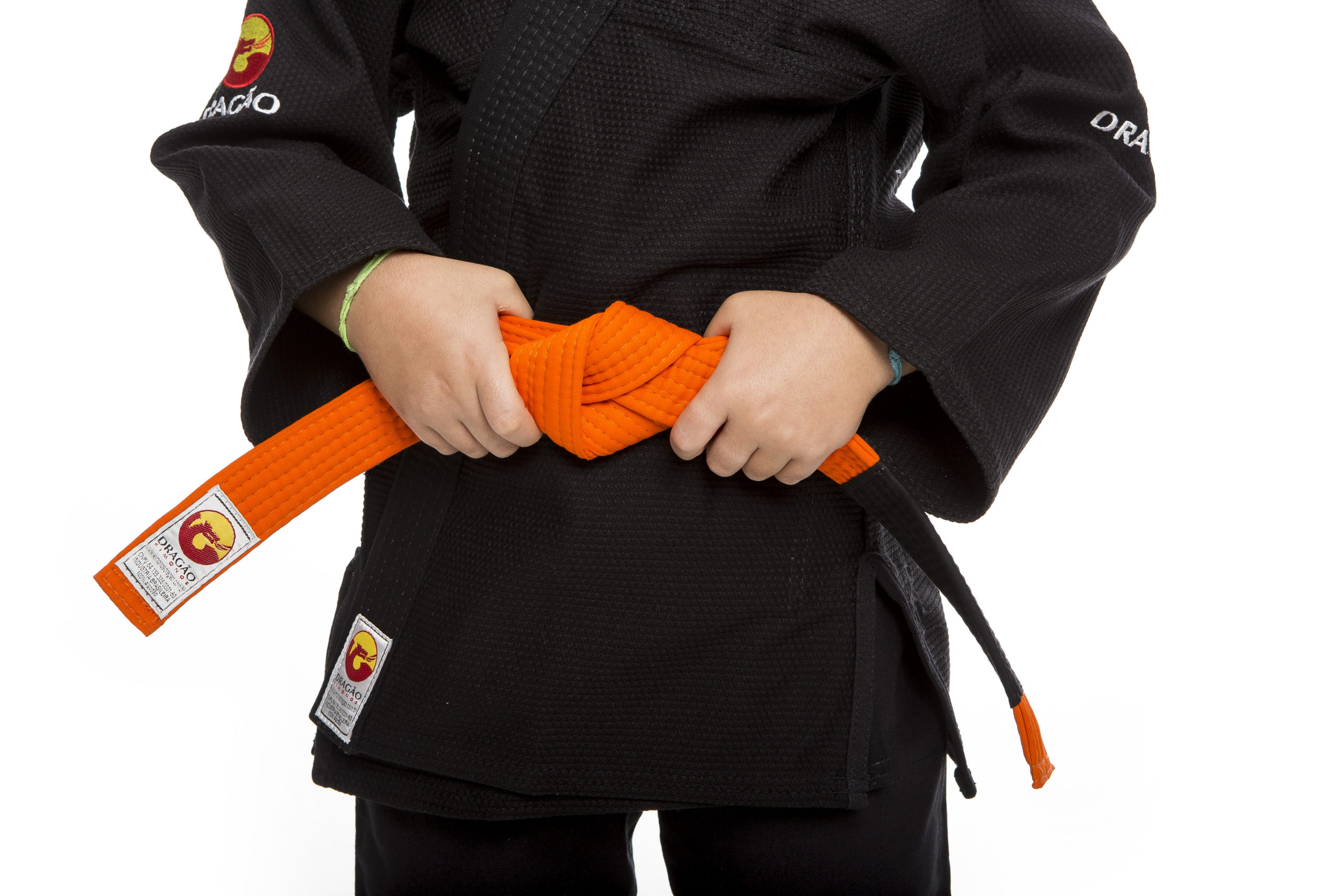 Faixa Dragão Jiu Jitsu Laranja Adulto