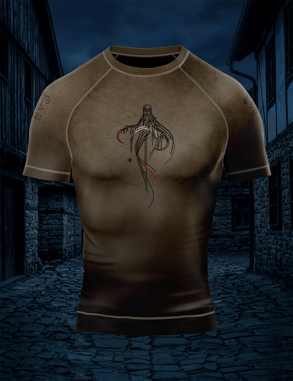 PŮLNOČNICE – rashguard krátký