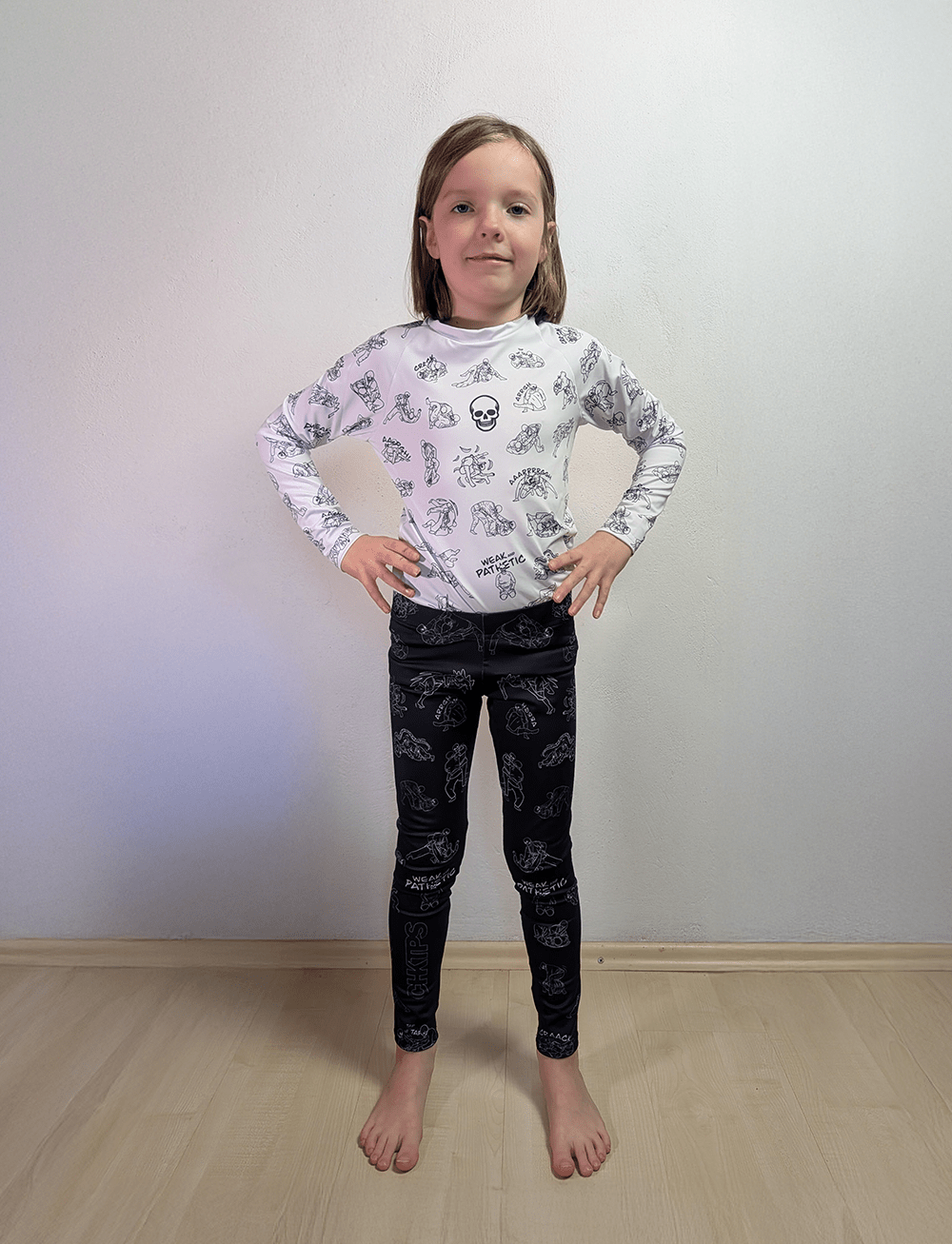 Lebkáči / Dětský rashguard – bílý