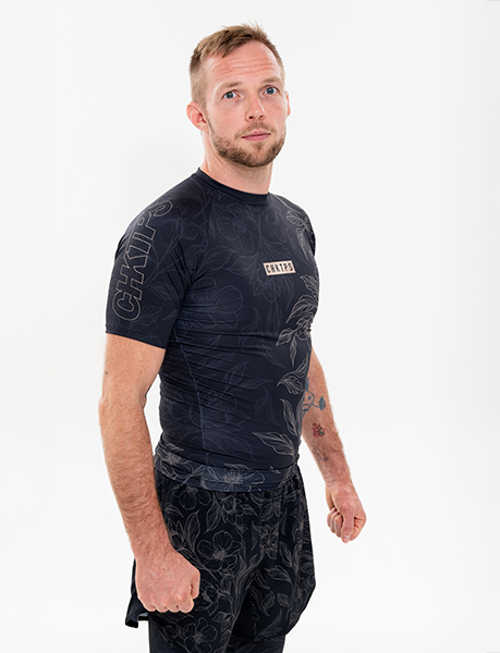 FLOWERS / Pánský rashguard s krátkým rukávem