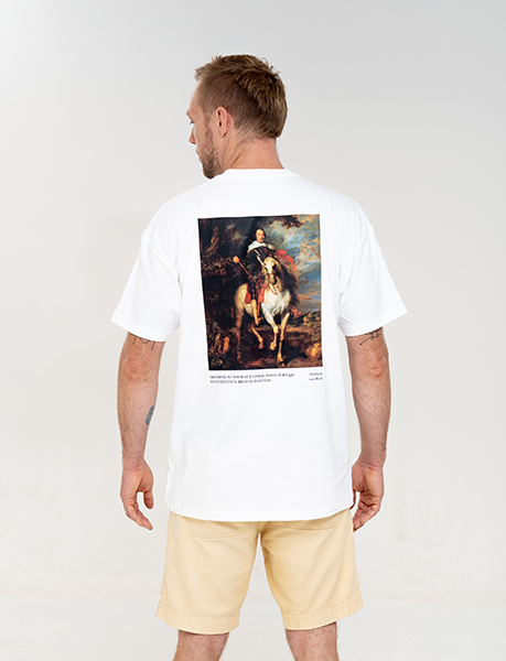 TRIUMFÁLNÍ NÁVRAT / oversize triko – pánské bílé