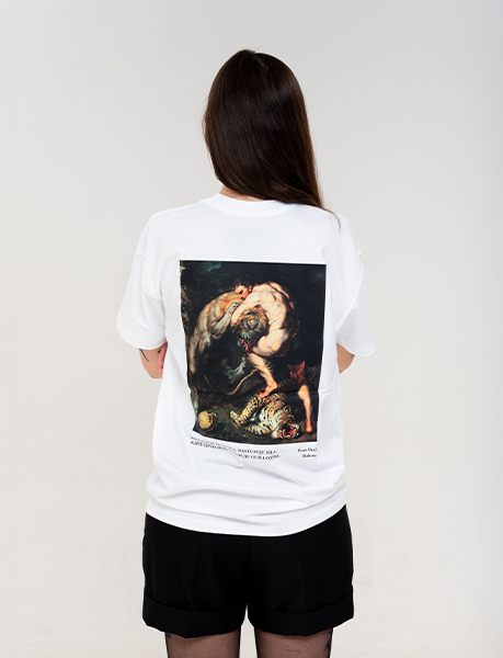 GUILLOTINA / oversize triko – dámské bílé