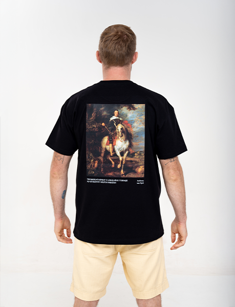 TRIUMFÁLNÍ NÁVRAT / oversize triko – pánské černé