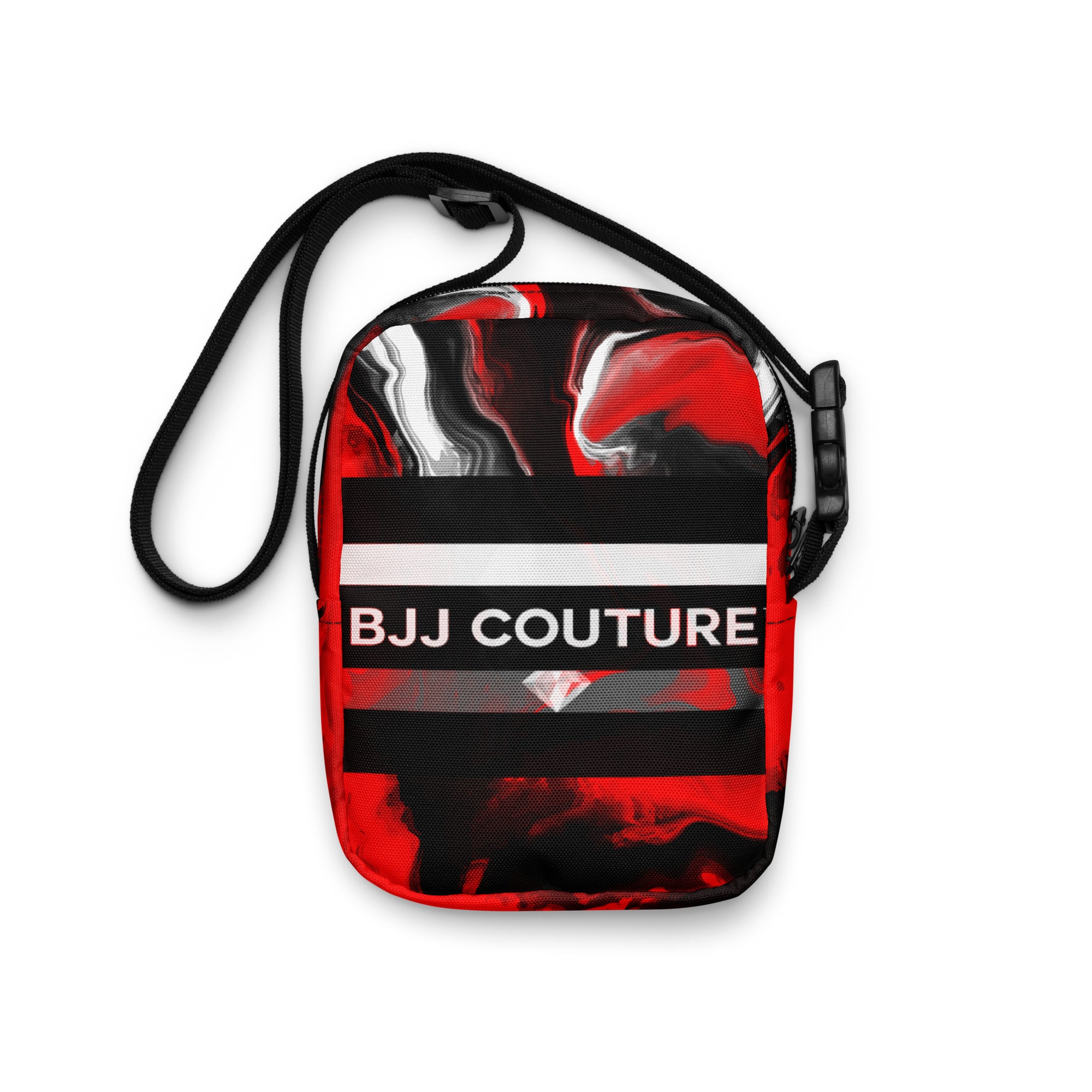 BJJ Couture Red Lava Marble Utility crossbody bag