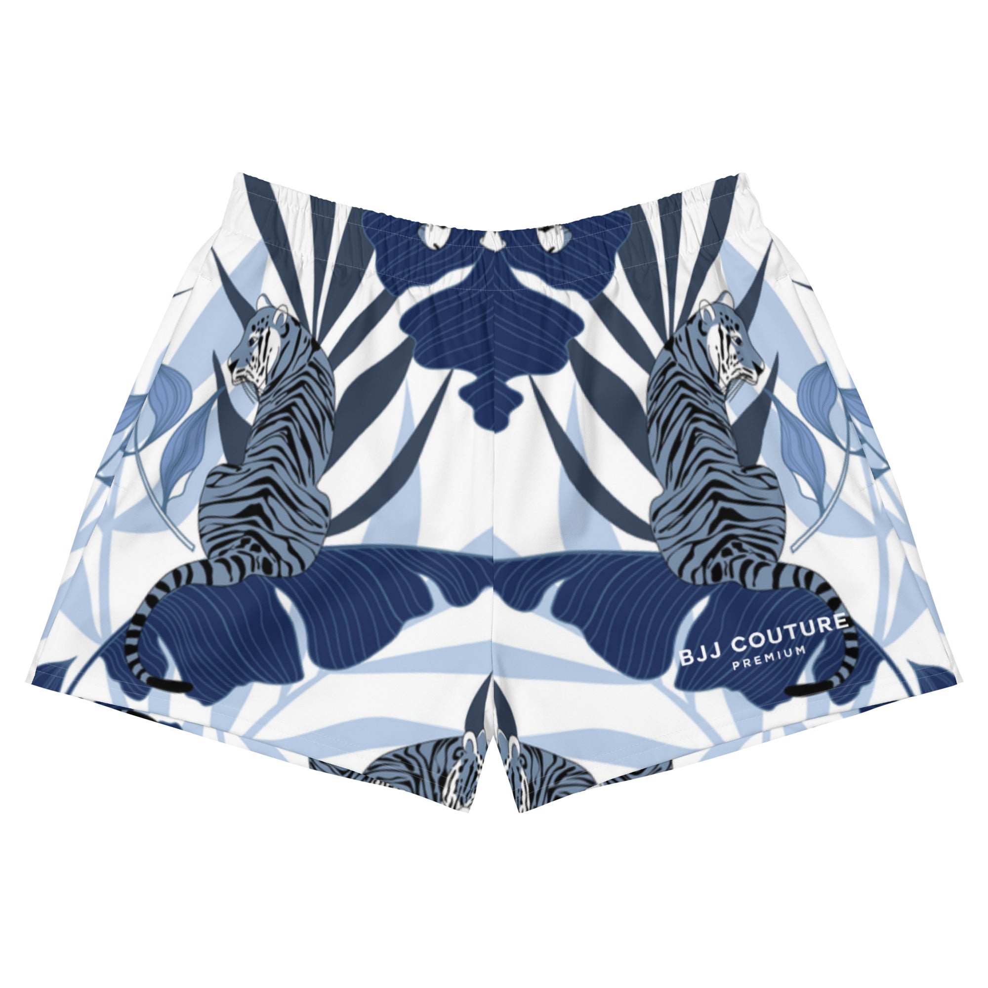 BJJ Couture Premium Aqua Tiger Jungle Athletic Shorts