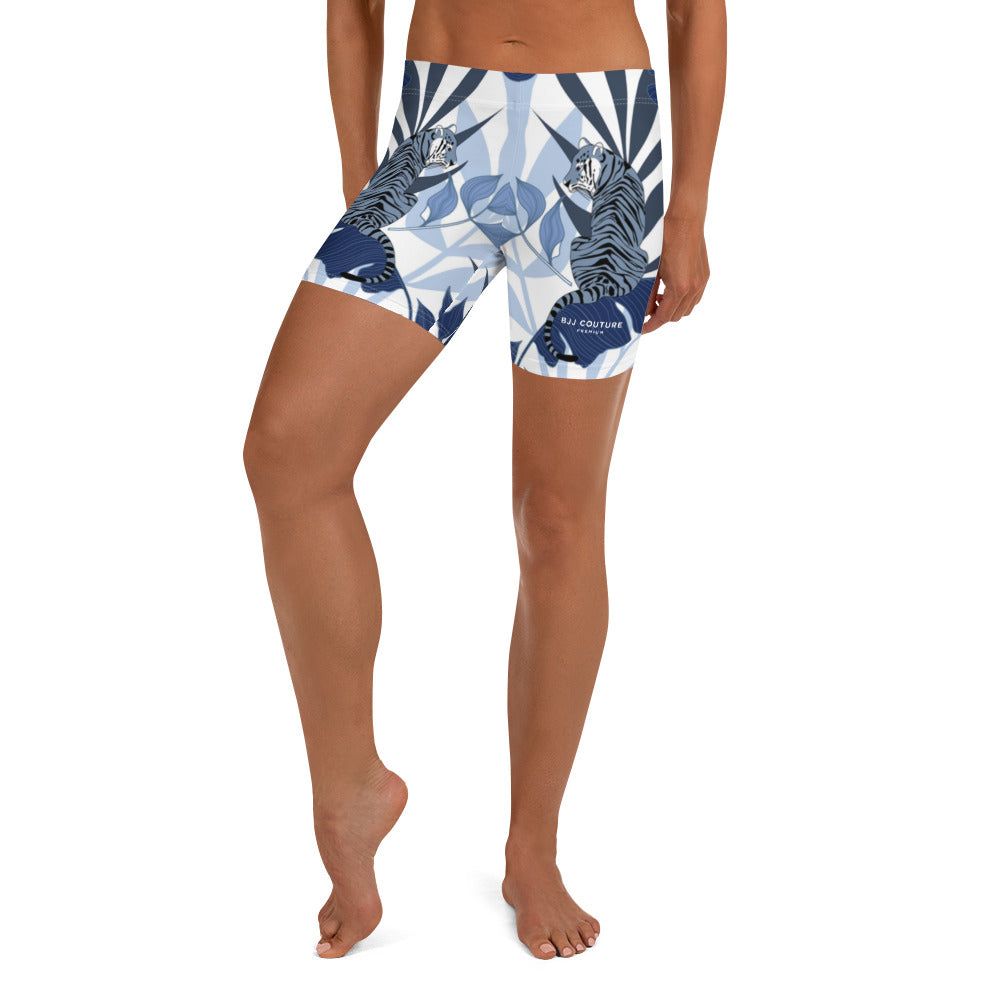 BJJ Couture Premium Aqua Tiger Jungle shorts