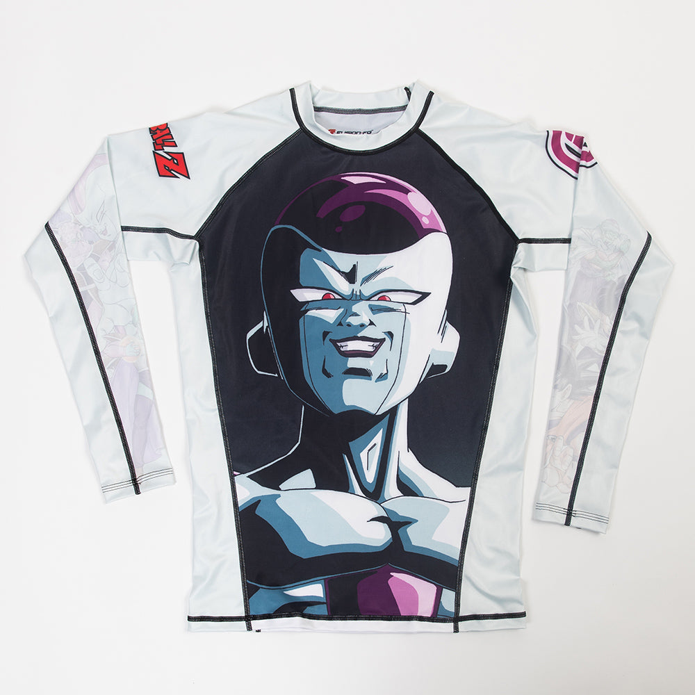 Fusion Fight Gear Dragon Ball Z Frieza Kids BJJ Rash Guard Compression Shirt