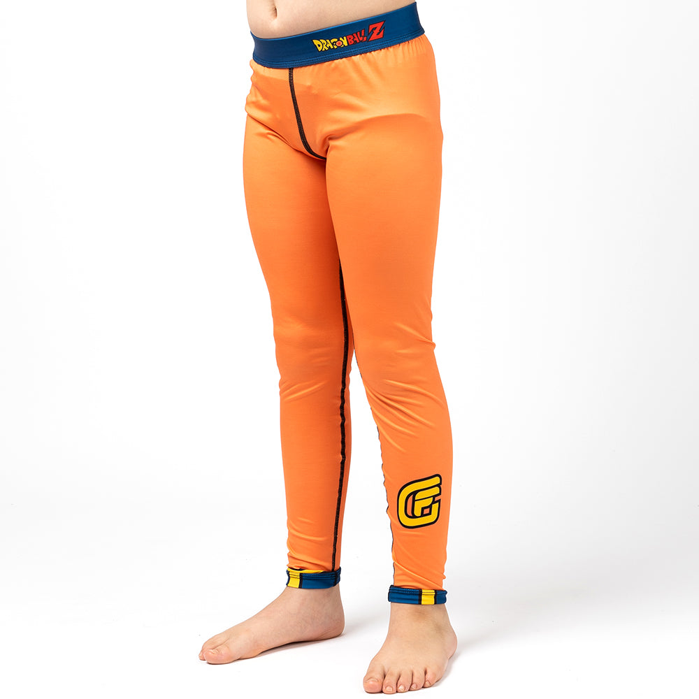 Fusion Fight Gear Dragon Ball Z Goku Costume Kids BJJ Spats Compression Pants Leggings