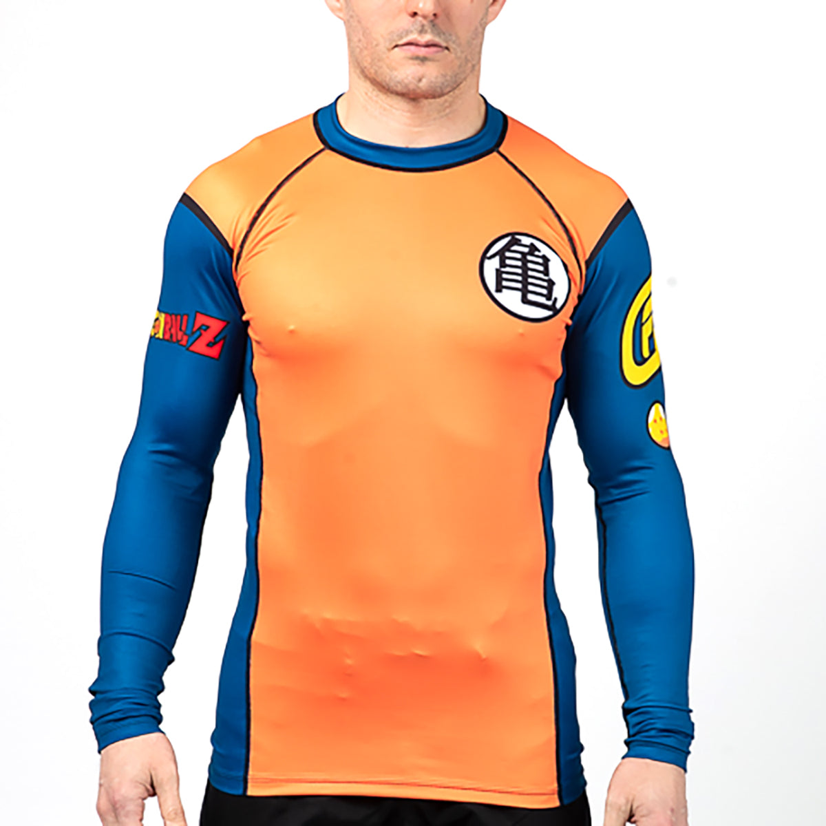Fusion Fight Gear Dragon Ball Z Goku Costume BJJ Rash Guard Compression Shirt