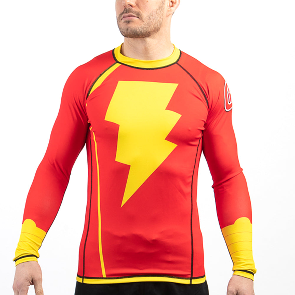 Fusion Fight Gear Shazam BJJ Rash Guard Compression Shirt