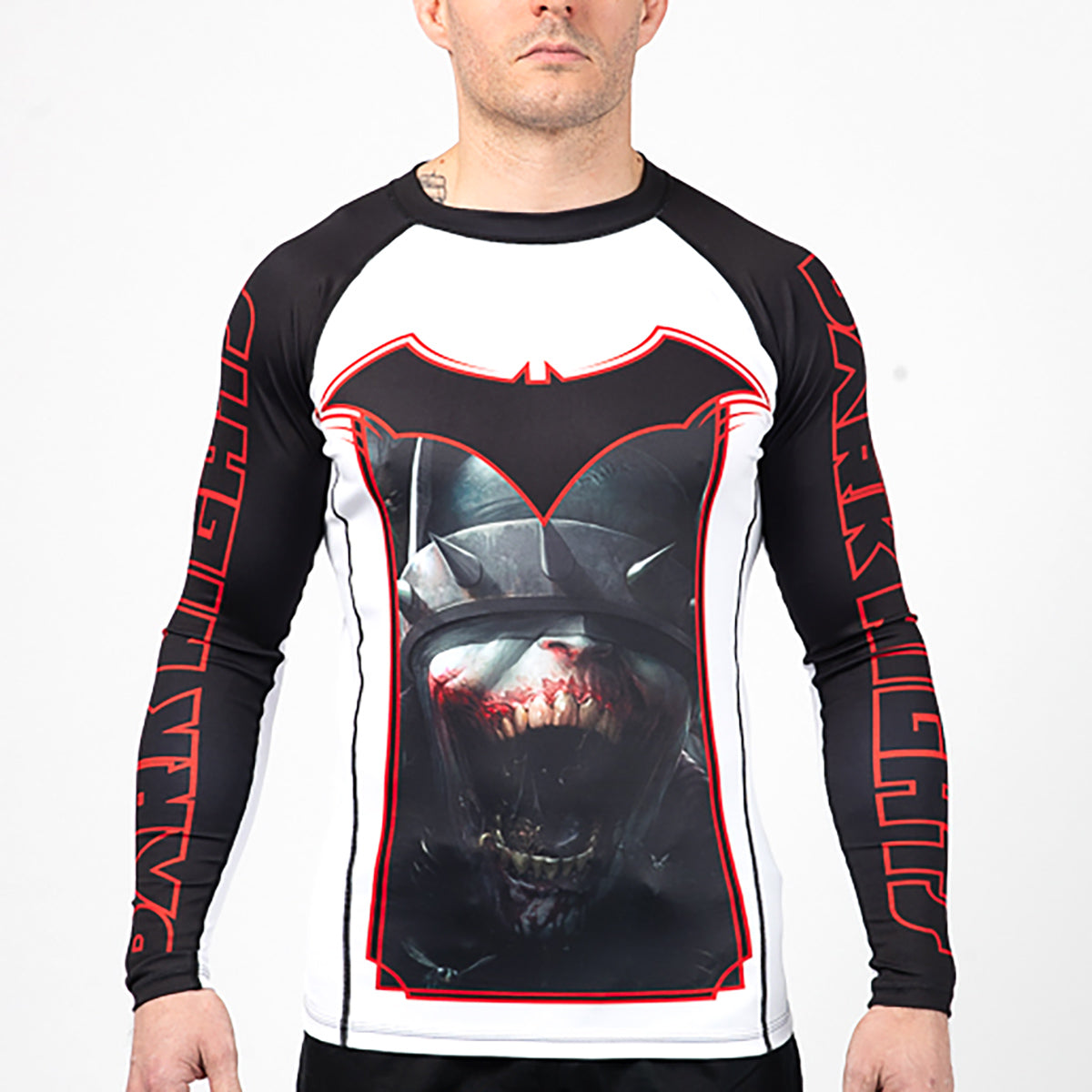Fusion Fight Gear The Batman Who Laughs BJJ Rash Guard Compression Shirt