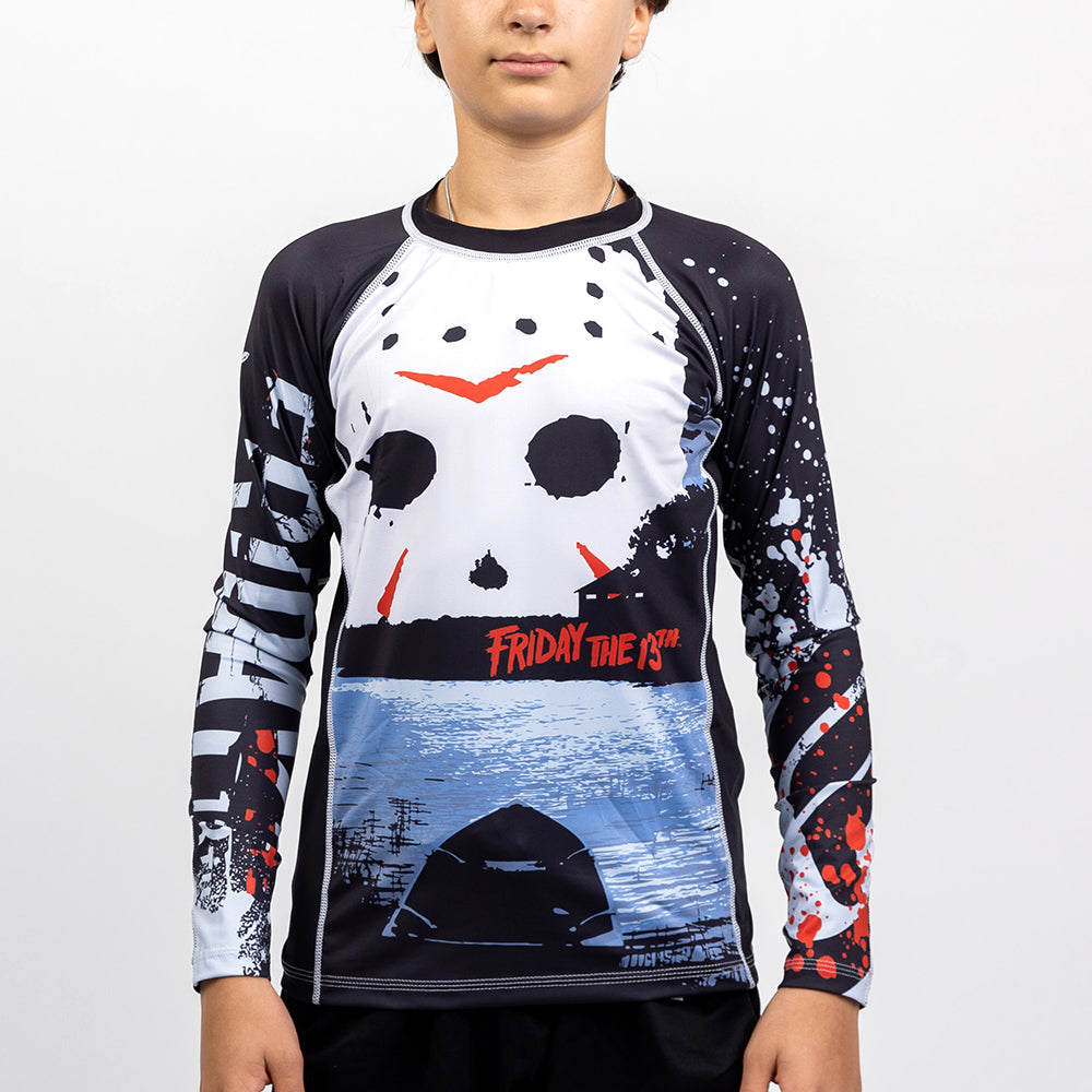 Fusion Fight Gear Friday The 13th Kids BJJ Rash Guard Compression Shirt