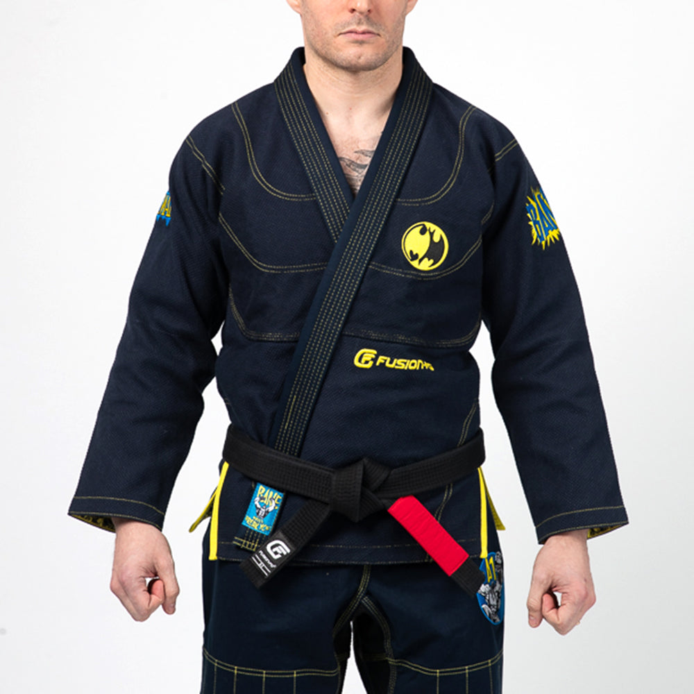 Fusion Fight Gear Limited edition Batman Breaking The Bat BJJ Adult Navy Gi (Issue # 16)