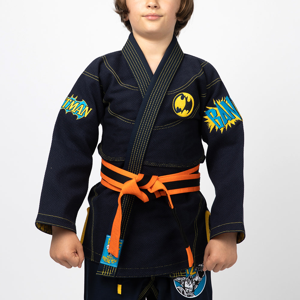 Fusion Fight Gear Batman Breaking the Bat Limited Edition BJJ Kids Gi Navy (issue #16)