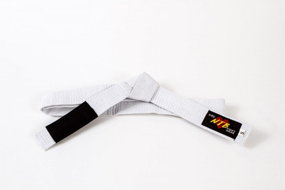 Never Tie Kids BJJ Belt- White