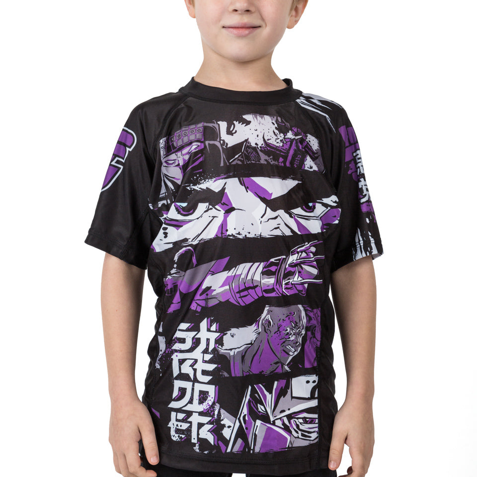 Fusion Fight Gear Teenage Mutant Ninja Turtles Shredder BJJ Rash Guard- Kids