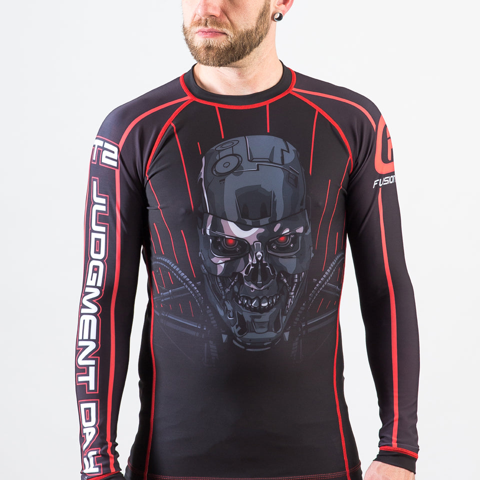 Fusion Fight Gear Terminator 2 Skynet BJJ Rash Guard Compression Shirt (Retired)