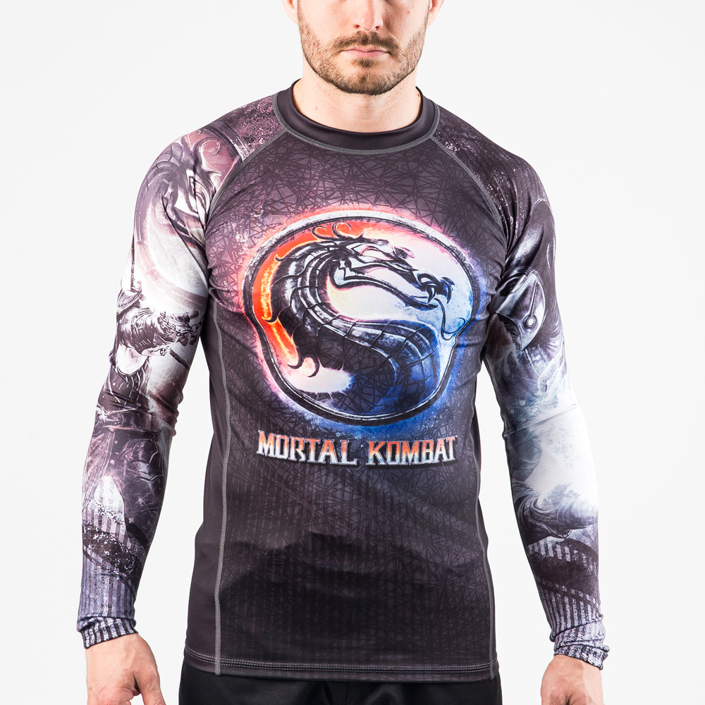Fusion Fight Gear Mortal Kombat Sub Zero vs. Scorpion BJJ Compression Rash Guard