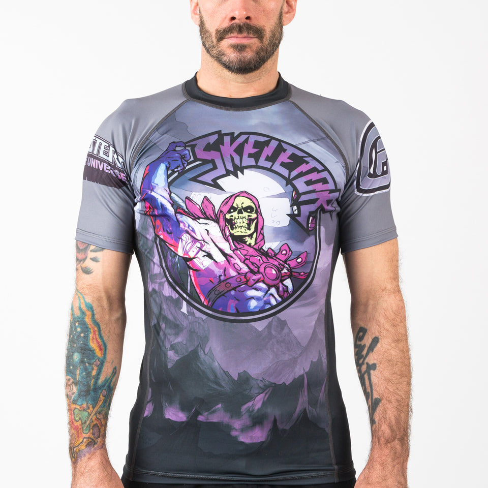 Fusion Fight Gear Masters of the Universe Skeletor BJJ Rash Guard Compression Shirt