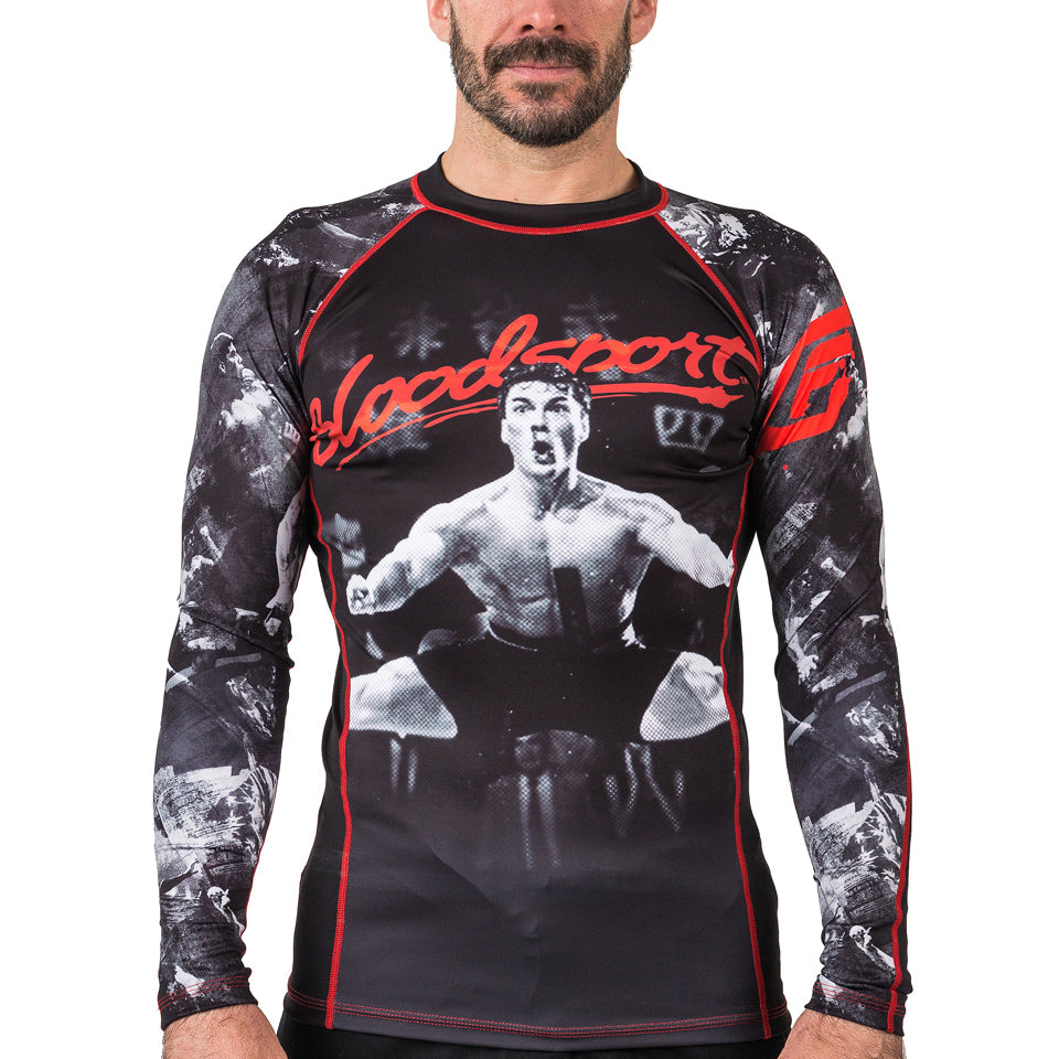 Fusion Fight Gear Bloodsport JCVD BJJ Rash Guard Compression Shirt