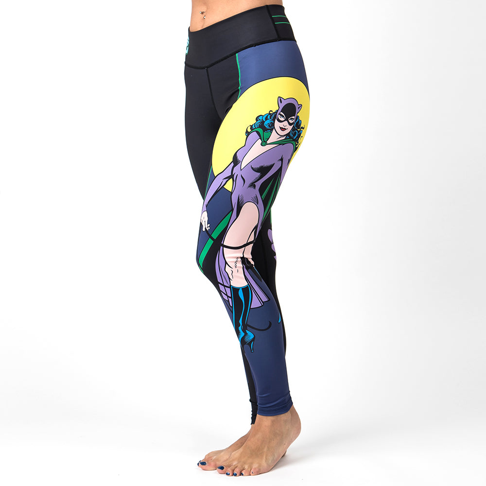 Fusion Fight Gear Catwoman Silver Age Women's Leggings BJJ Spats