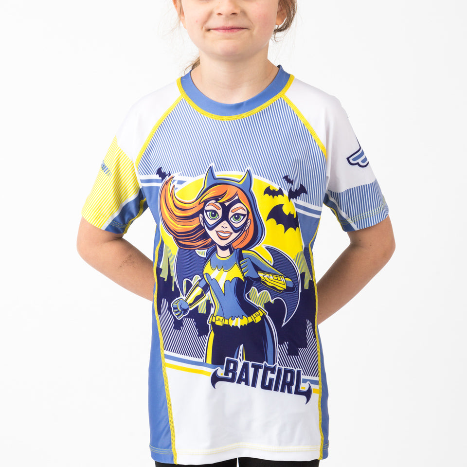 Fusion Batgirl Kids Rash Guard- Short Sleeve