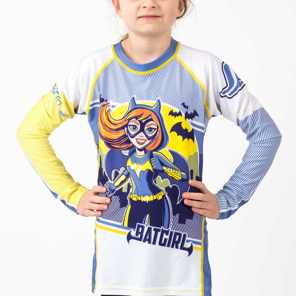 Fusion Batgirl Kids Rash Guard- Long Sleeve