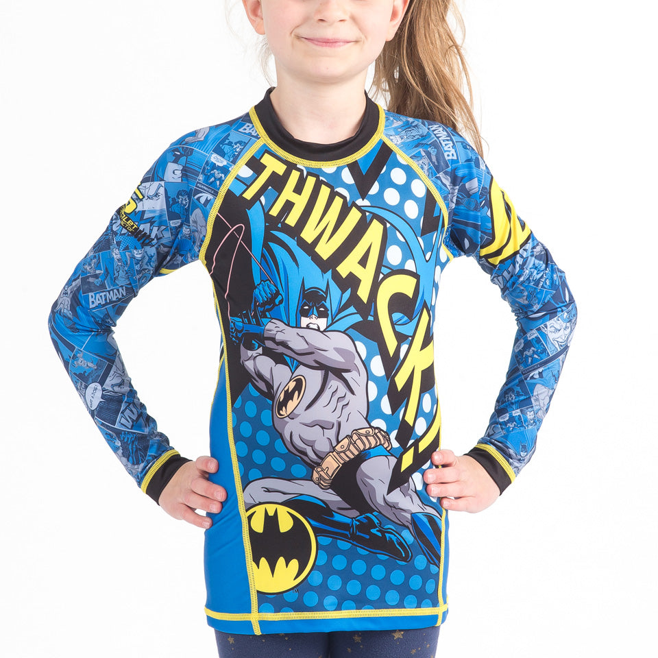 Fusion Batman Thwack Kids Rash Guard- Long Sleeve