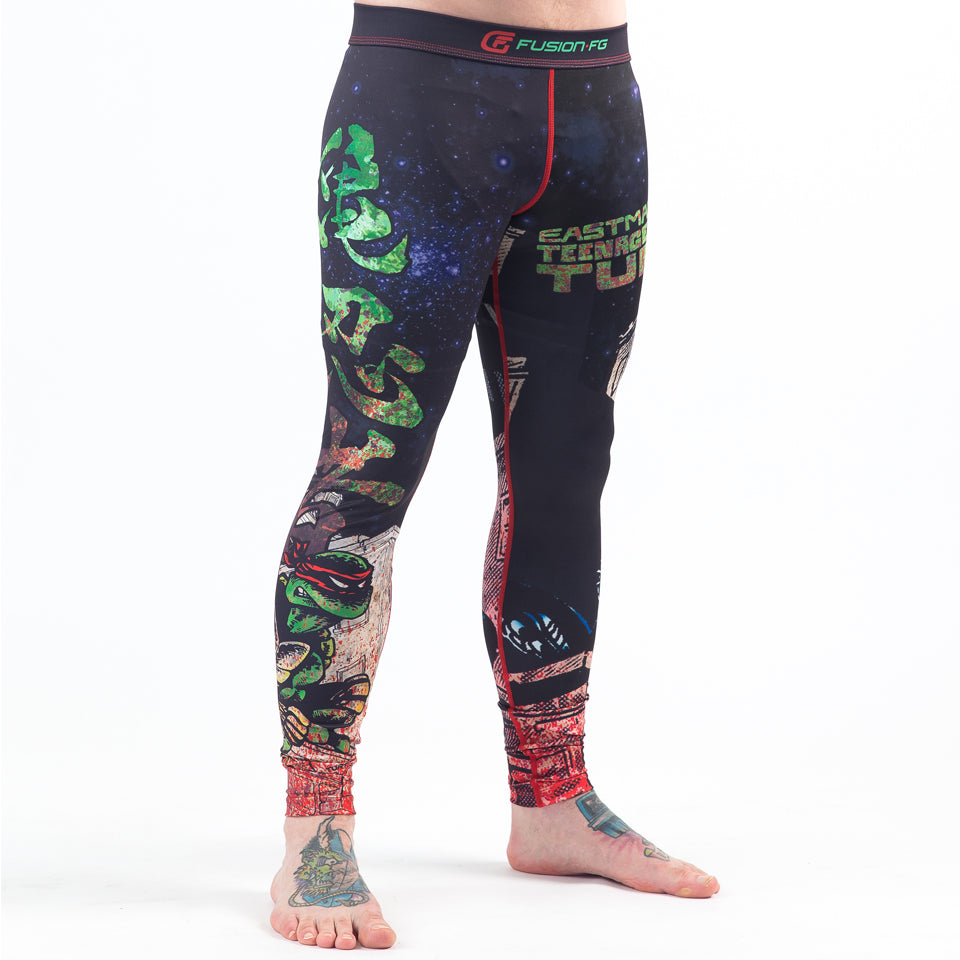 Fusion Fight Gear Teenage Mutant Ninja Turtles Book One BJJ Spats Compression Pants