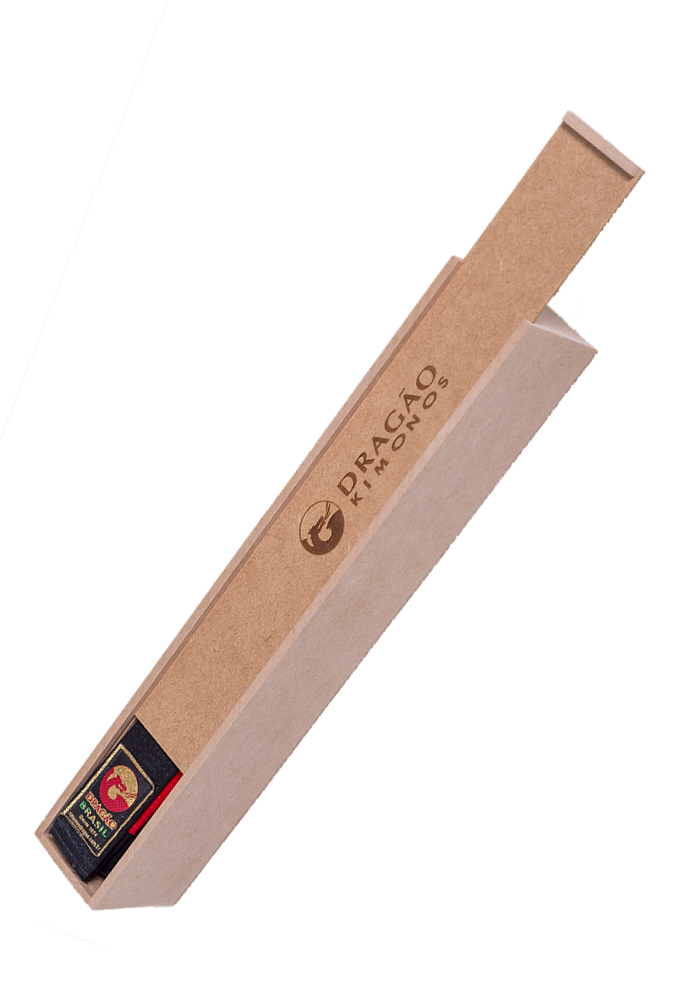 Caixa estojo de madeira para faixa