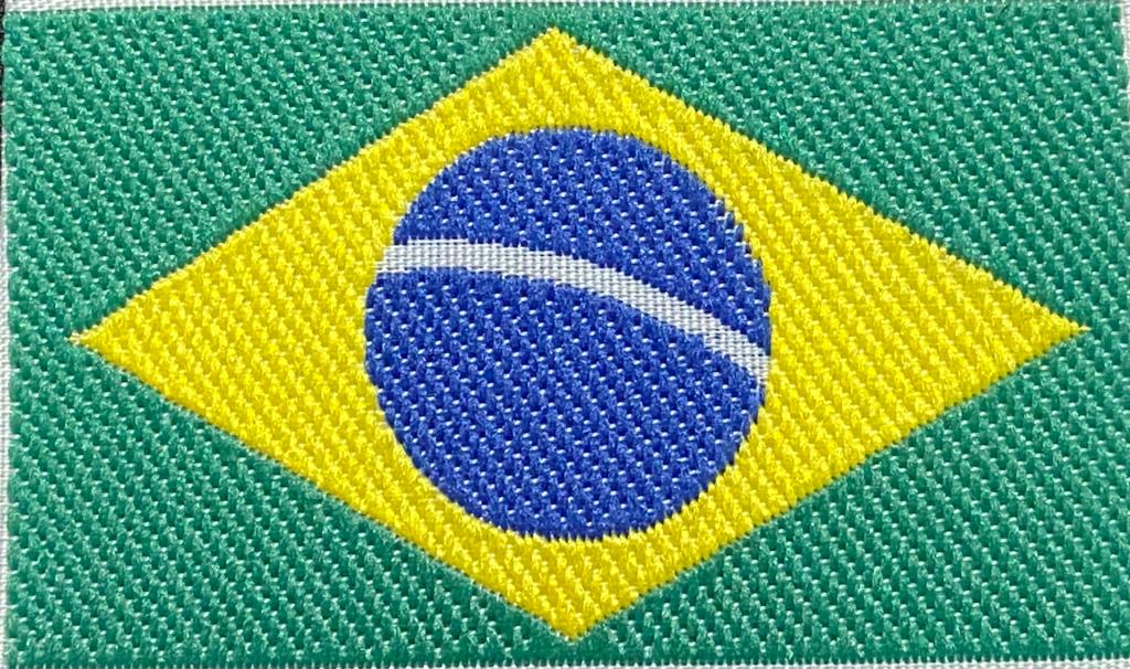 Etiqueta Bandeira do Brasil para Kimonos 5cm X 3cm