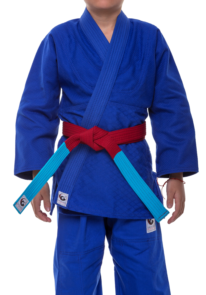 Faixa Dragão Vinho ponta Azul Infantil