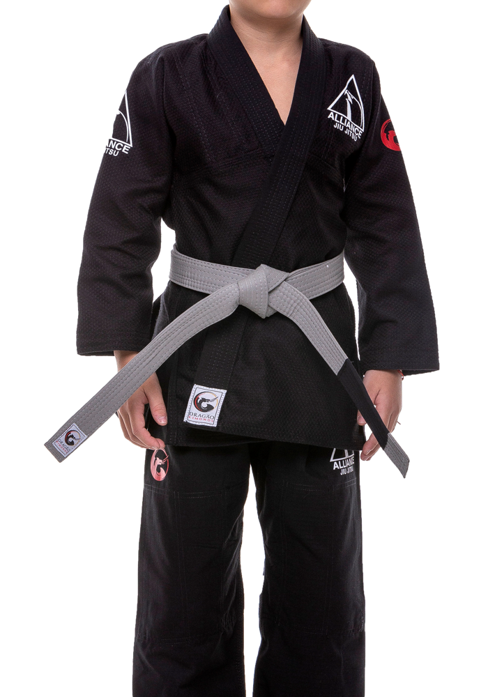 Faixa Dragão Jiu Jitsu Cinza Infantil