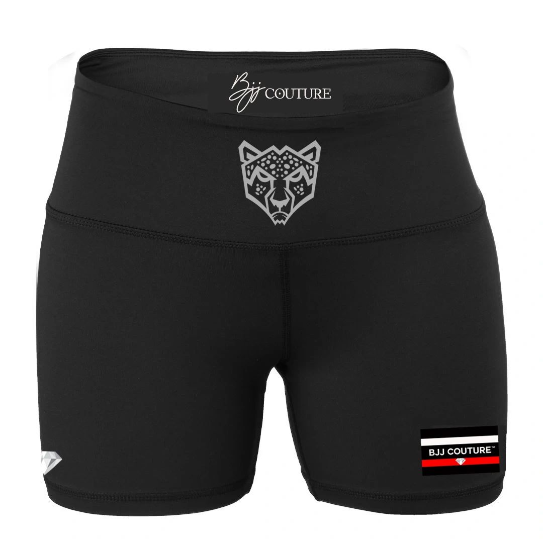 Women's Black Compression Grappling Shorts