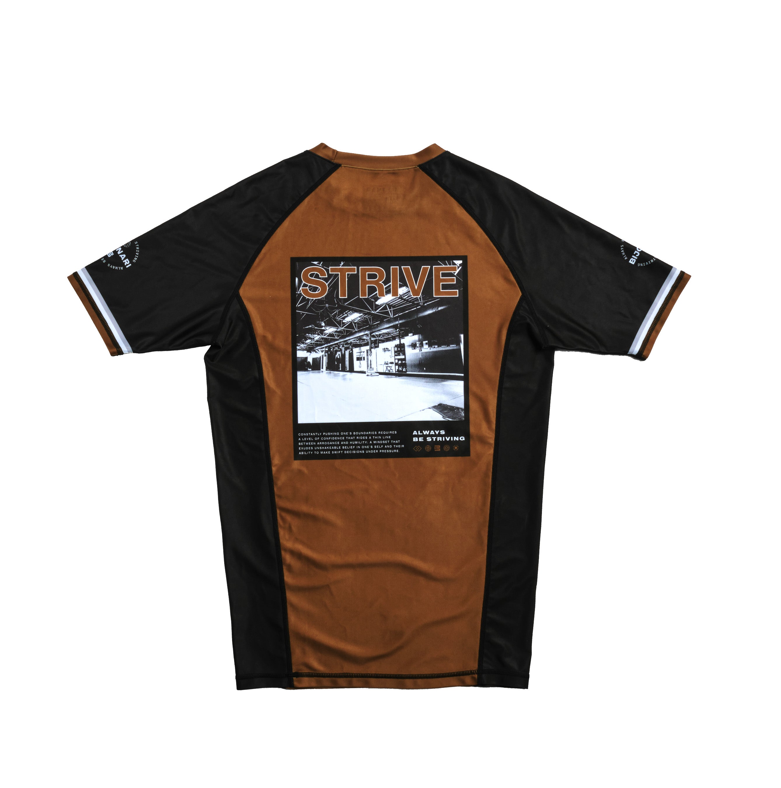 STRIVE COMP Ranked Rashguard Brown