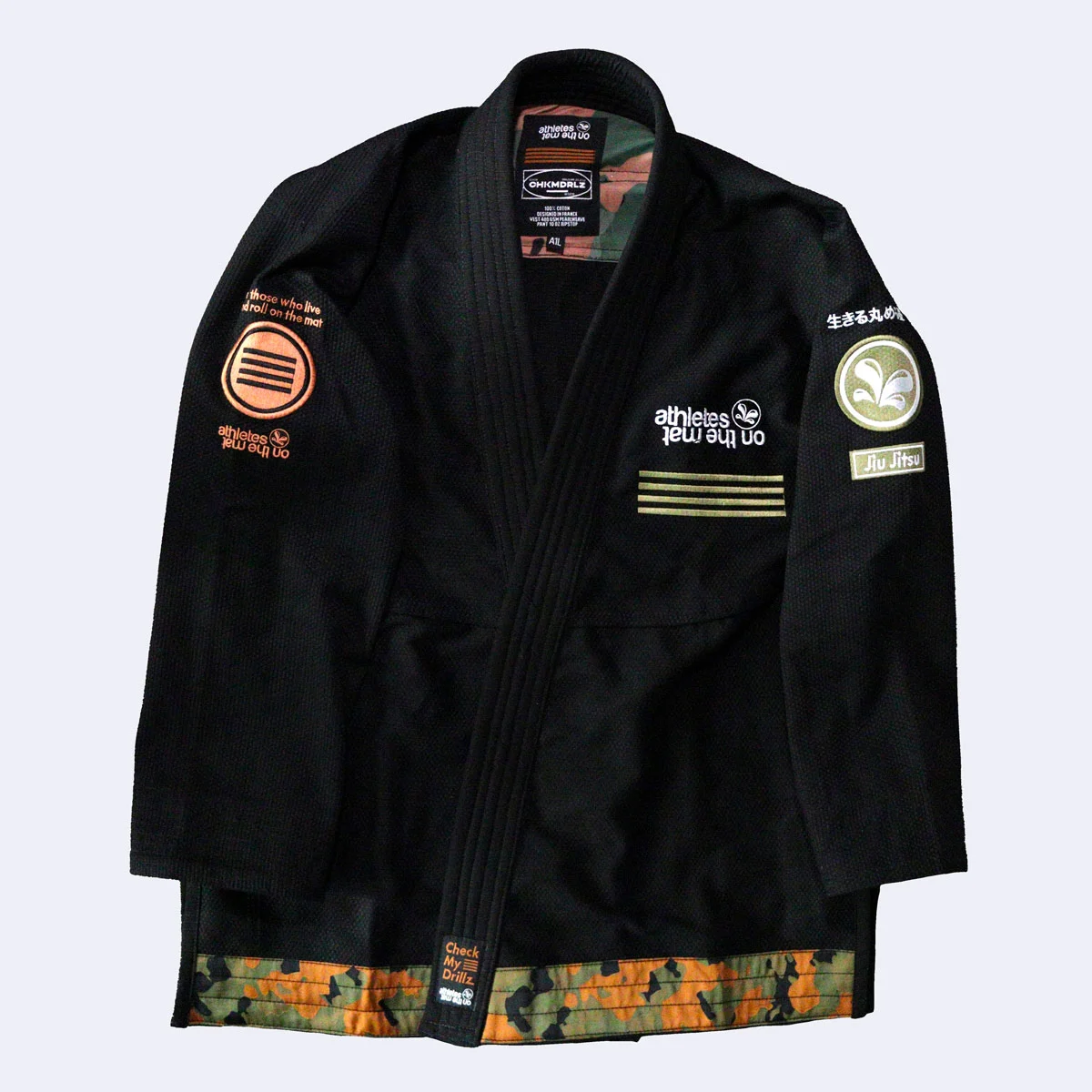 Kimono de Jiu-Jitsu Brésilien, Camo Black V2, 100% original