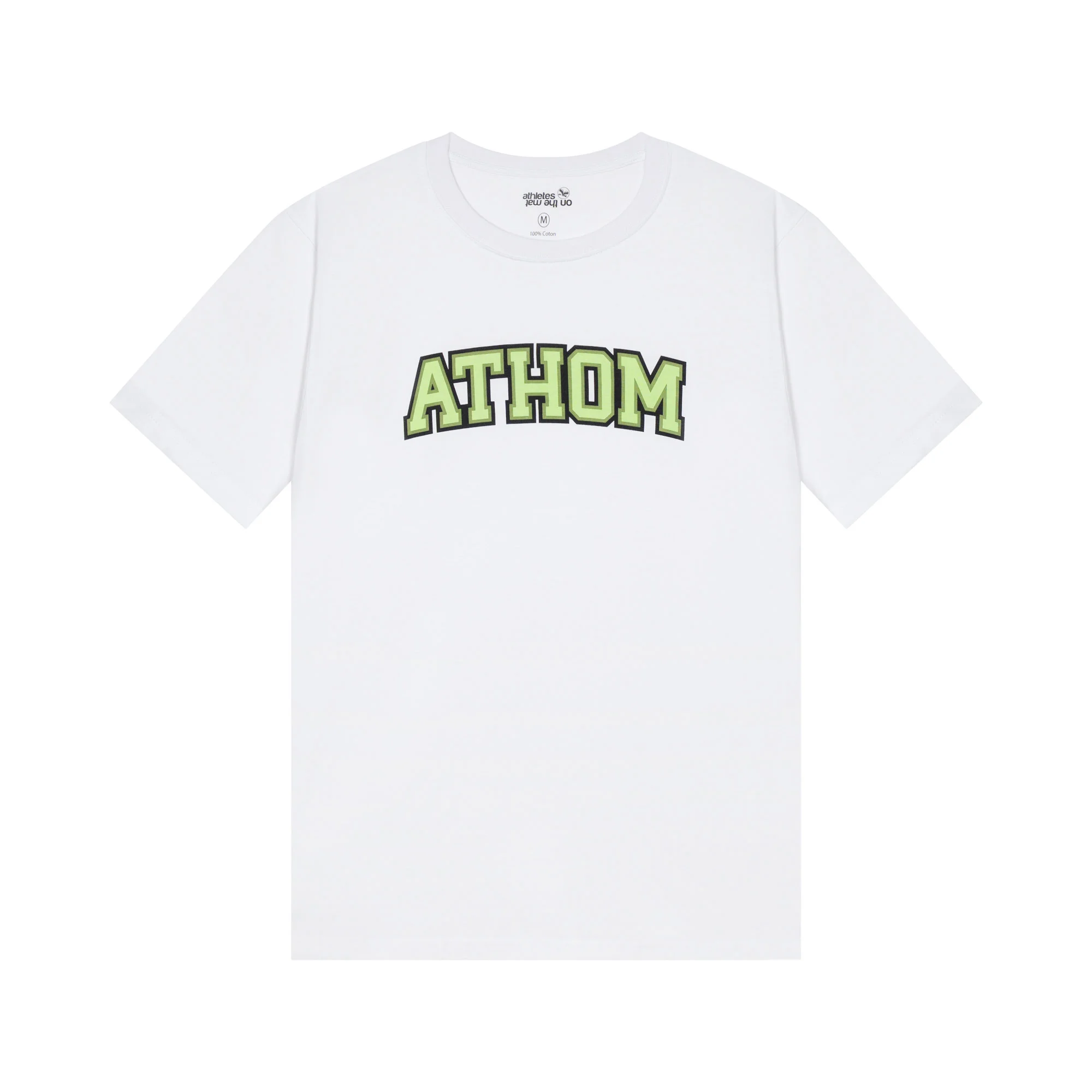 T-shirt col rond, Team, Blanc