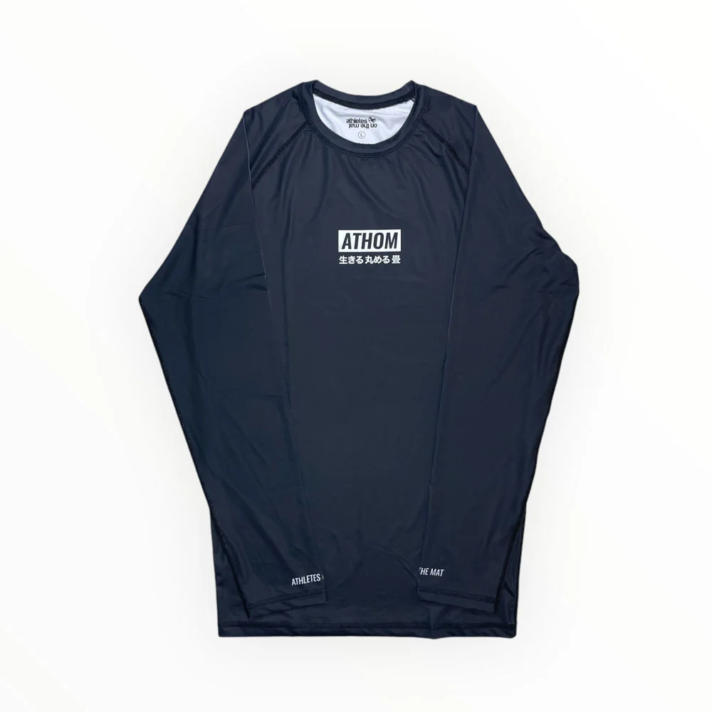 Rashguard Grappling, Manches longues, Noir