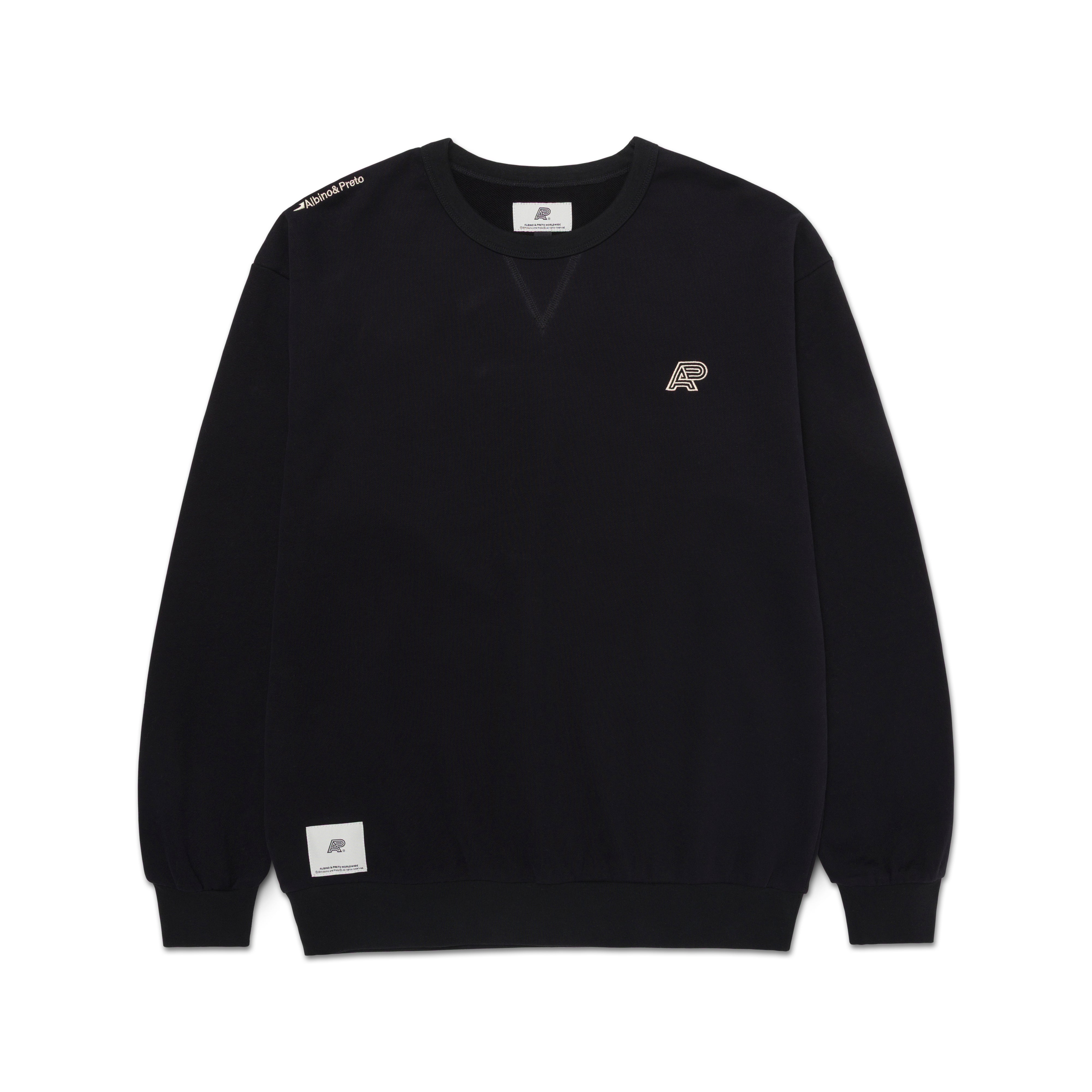 A&PWW RINGER CREWNECK BLACK