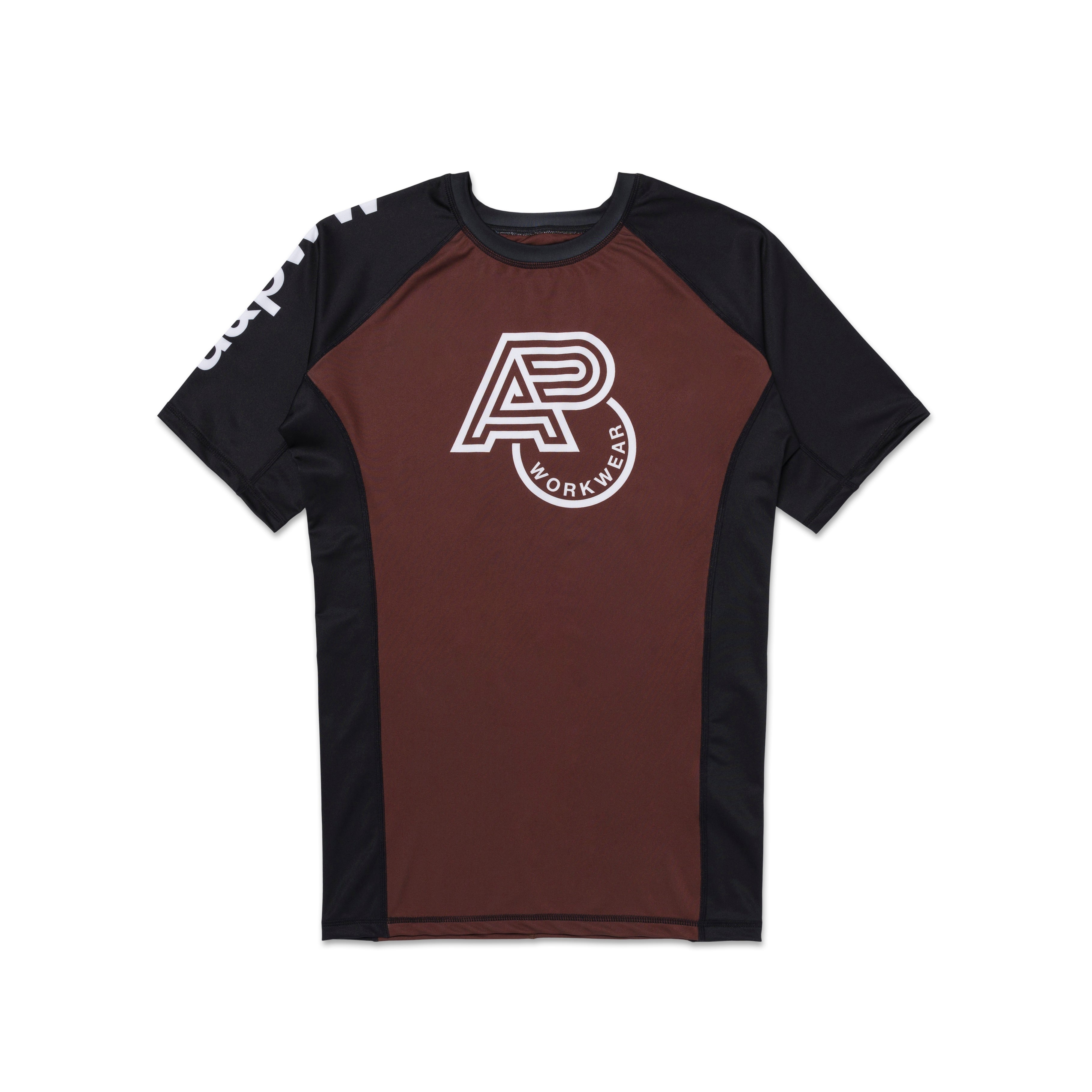 A&PWW SS RANKED RASHGUARD BROWN