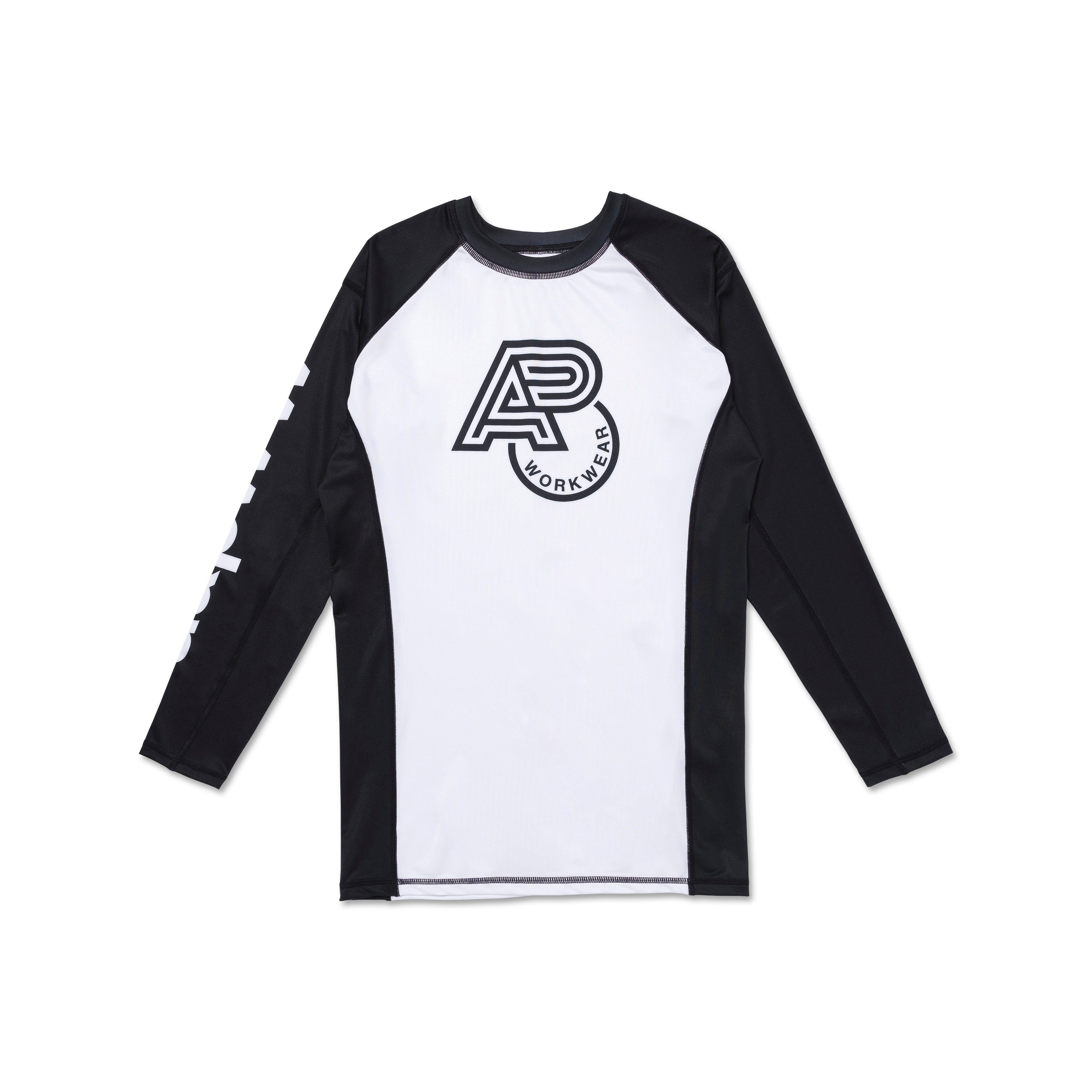 A&PWW LS RANKED RASHGUARD WHITE